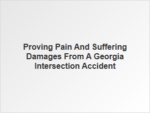 Recovering Damages for Pain and Suffering After a Georgia Crash